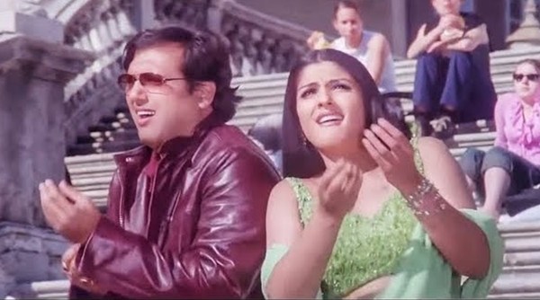 Govinda and Raveena Tandon starred in several hit films of the late 1990s.