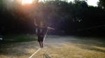 Not a tightrope walk: For these slacklining enthusiasts, it's all about striking a fine balance