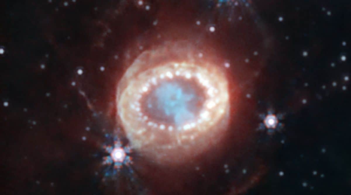 Image of supernova captured by the James Webb Space Telescope