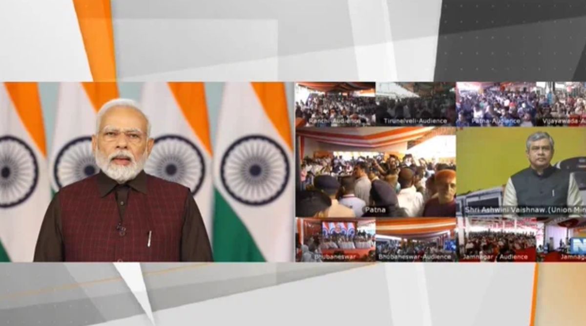 narendra modi vande bharat trains flag off