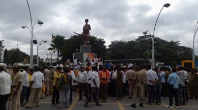 Bangalore Bandh Live Updates: buses taxis off roads