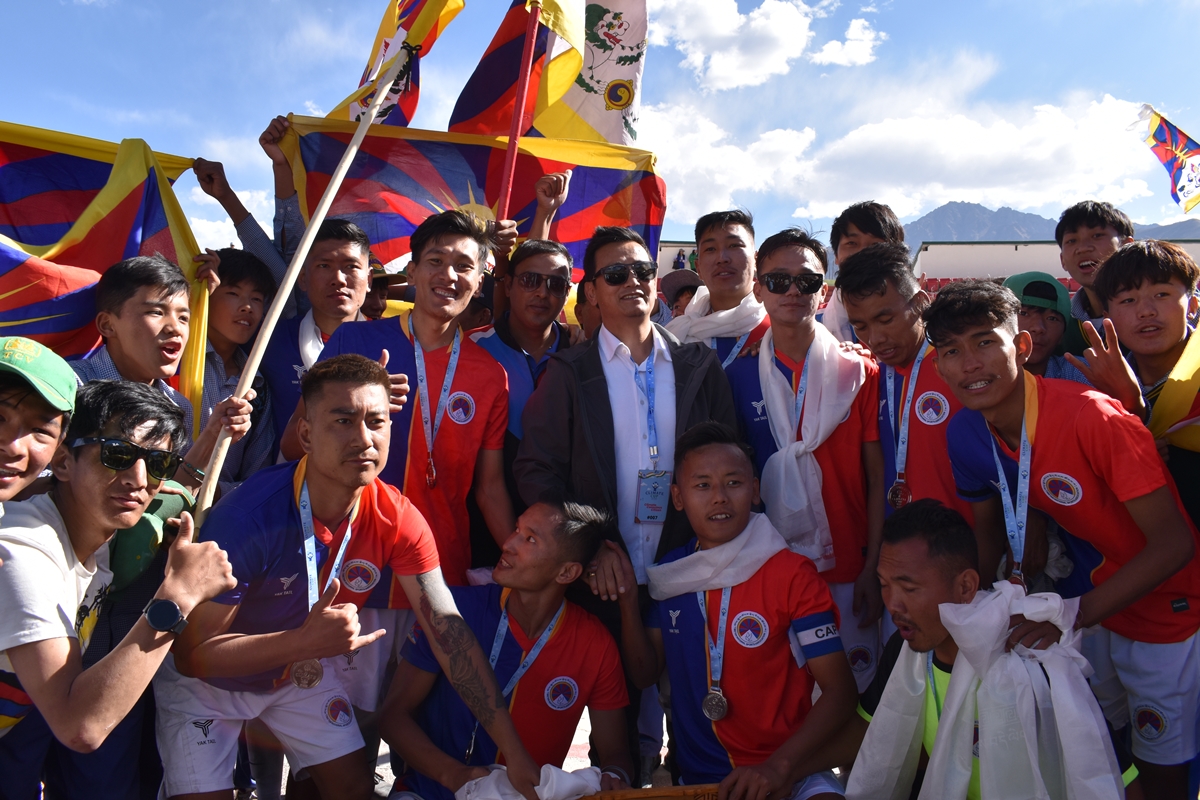 ladakh, football, climate cup, carbon neutral, bhaichung bhutia, tibet football team