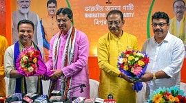 tripura, bindu debnath, Taffajal Hossain, swearing ceremony, indian express