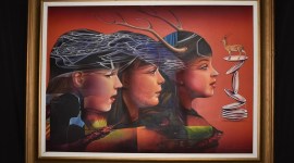 birju maharaj, art exhibition, pandit birju maharaj paintings