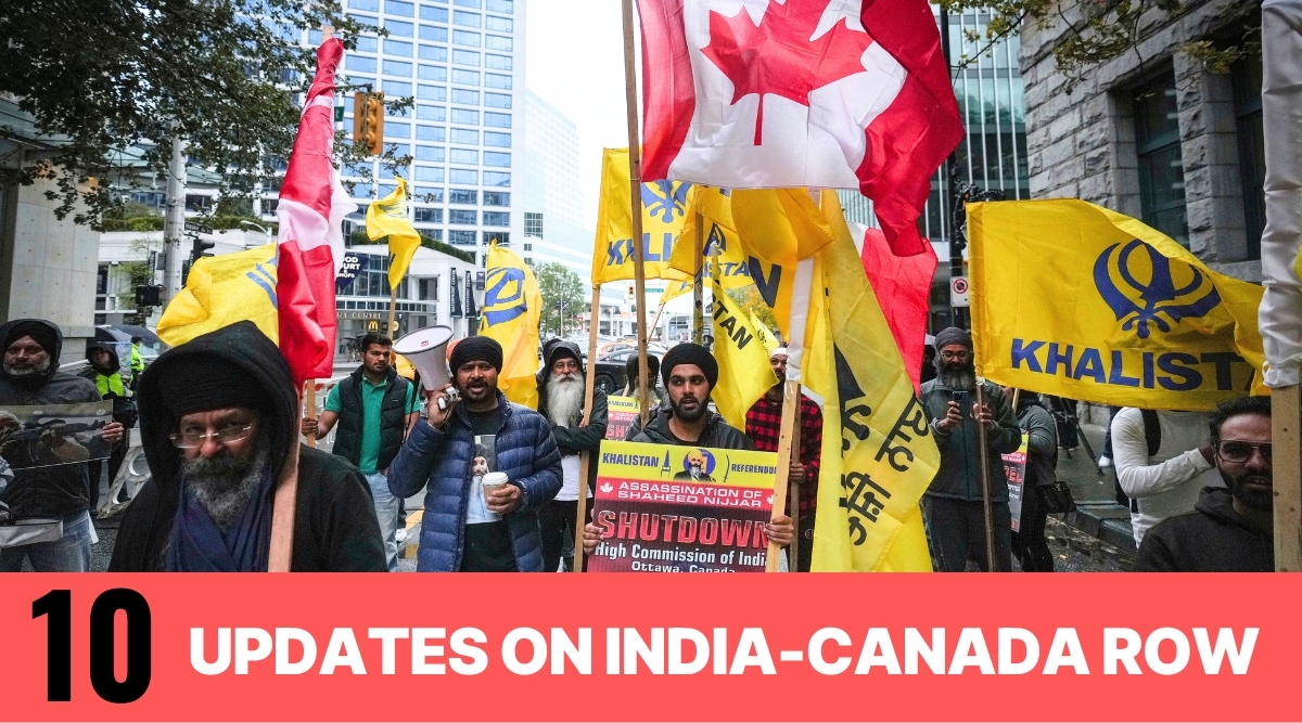 Canadian Sikhs protest outside the Indian Consulate, in Vancouver, British Columbia, on Monday, Sept. 25, 2023. (AP)