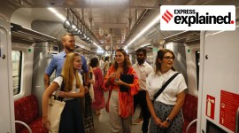 As part of G20 Troika youth for Disaster Risk Reduction and Disaster Resilient Infrastructure, a 35-member team from Brazil and other latin American countries visit the Delhi-Meerut regional Rapid Transit system at Sahibabad, Uttar Pradesh in May 2023.