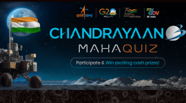 chandrayaan mahaquiz isro mygov quiz contest banner announcing chandrayaan-3 mahaquiz