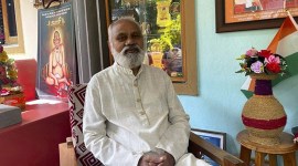 Padma Shri folk artist Parshuram Gangavane, who has converted his cowshed into a museum in a bid to preserve the dying folk art form of 'Chitrakathi', in Sindhudurg district, Maharashtra