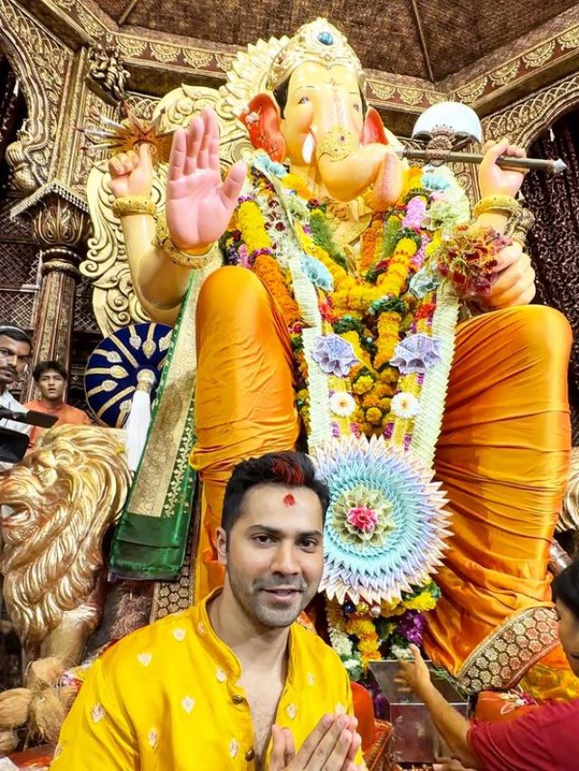 Varun Dhawan, Esha Deol, Kartik Aaryan visit Lalbaugcha Raja | The ...