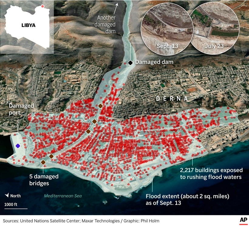 Libya Flooding: Death Toll Soars To 11,300 In Derna, Says Aid Group ...