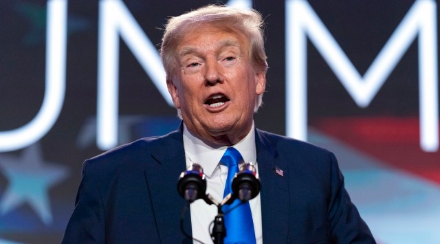 Donald Trump, DeSantis, abortion ban, indian express