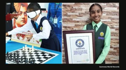 THIS 15-Year-Old Hyderabad Girl Plays 'Blindfold Chess' in a