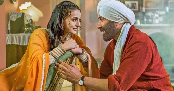 Ameesha Patel and Sunny Deol in Gadar 2.