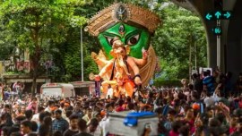 ganesh chaturthi private pond immersion