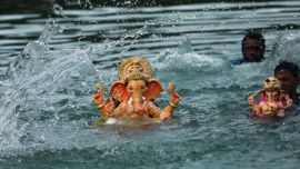 Mumbai ganpati visarjan