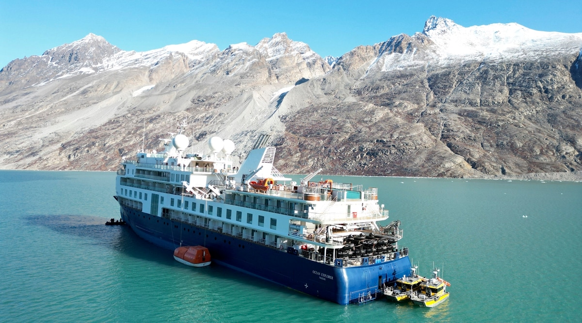 Cruise ship with 206 people aboard stranded in remote Greenland