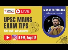 UPSC Essentials LIVE: Catch Us Live On YouTube At 8 PM, Wednesday, September 13