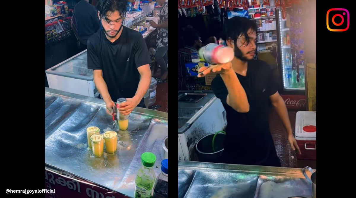 This video of a juice seller gives a whole new meaning to ‘shaken, not