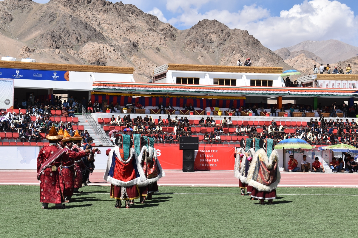 ladakh, football, climate cup, carbon neutral, ladakhi dance