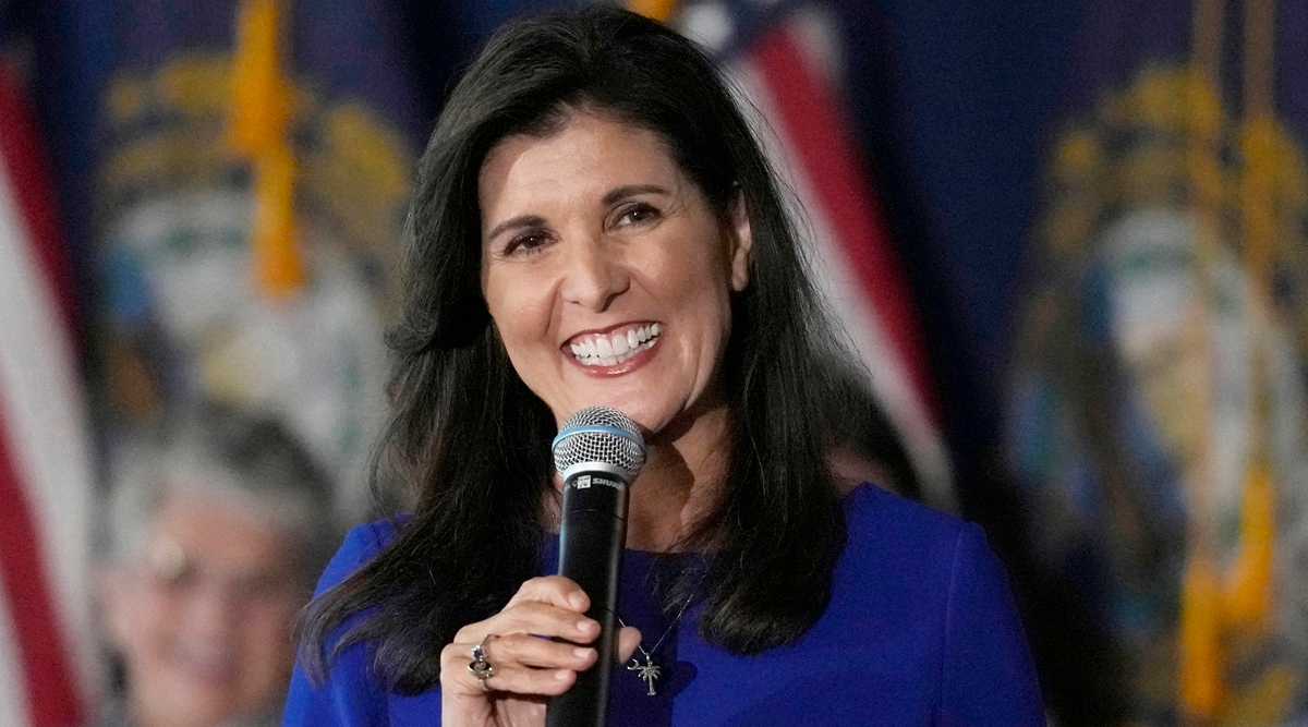 Republican presidential candidate Nikki Haley