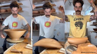 satisfying pottery collapse