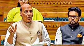 rajnath singh, Moon mission success, Rajnath on Moon mission success, Chandrayaan-3 landing, vikram lander, Chandrayaan 3 moon mission, Chandrayaan 3 moon landing, Chandrayaan, Chandrayaan 3, ISRO, Indian Space Research Organisation (ISRO), India news, Indian express, Indian express India news, Indian express India