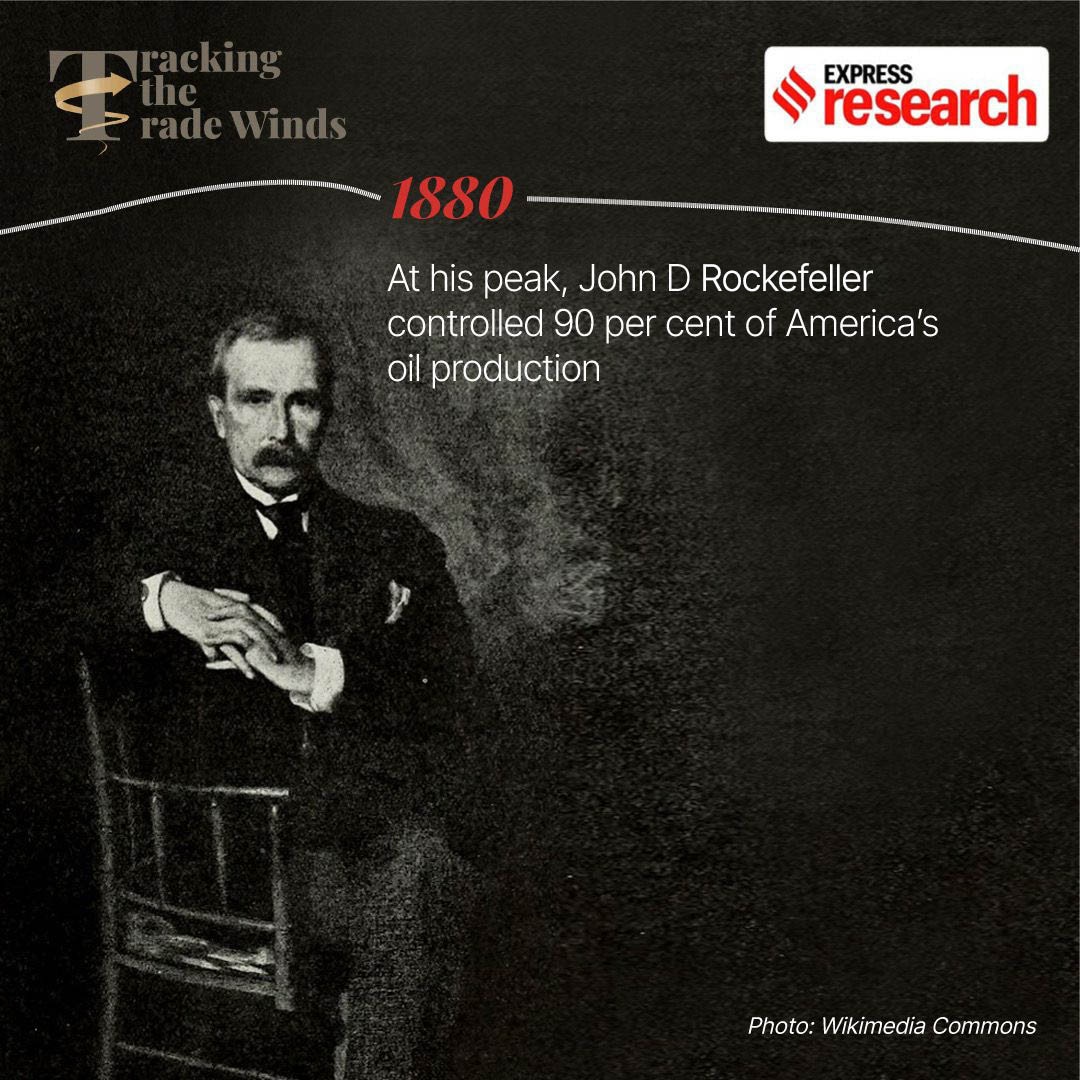 John D Rockefeller was the first man to accumulate billions from the sale of oil