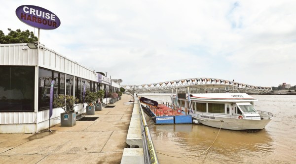 Inflow of water into Sabarmati river in Ahmedabad