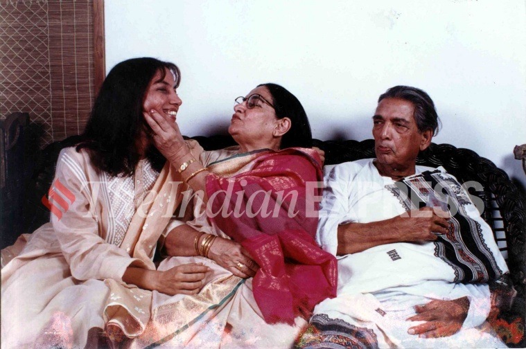 shabana azmi parents