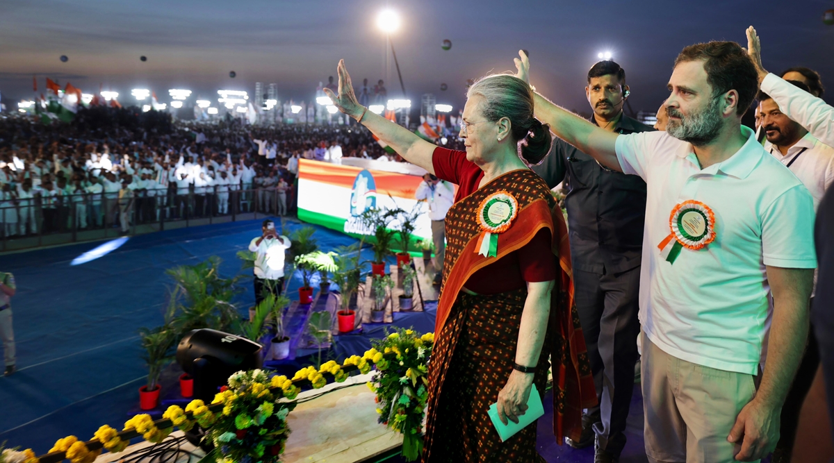 Congress’s Telangana Rally: Sonia Lists Out Six Guarantees, Rahul Says ...