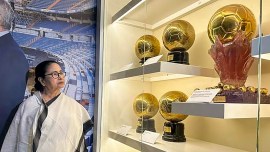 Mamata Banerjee on Spain tour, Sports strengthens ties, Real Madrid home stadium, Santiago Bernabéu Stadium, Real Madrid football club, Sourav Ganguly, INDIAN EXPRESS NEWS