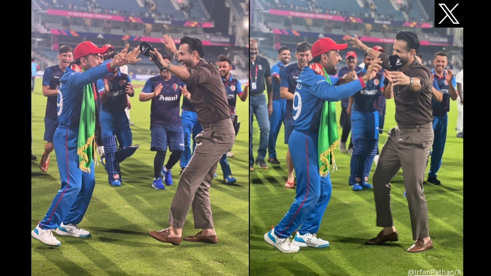 ICC World Cup 2023: Afghanistan dressing room erupts in joy after ...