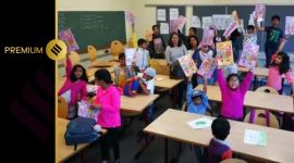 The school was started in 2019 through the efforts of Rucha Ambekar and Dr Ajay Bidwe with the support of Frankfurt city government that provided a classroom for the project.