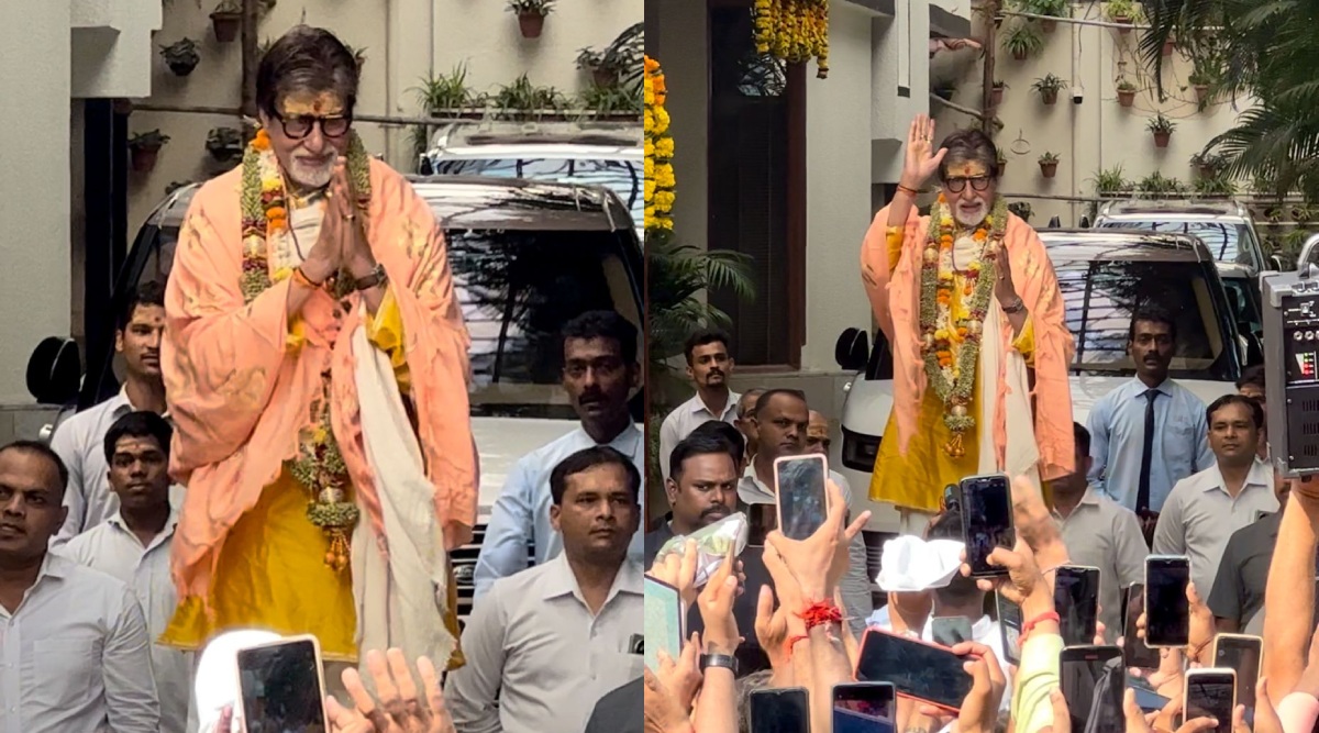 Amitabh Bachchan Greets Fans Outside Jalsa As He Rings In 81st Birthday ...