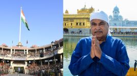 nitin gadkari flagpole