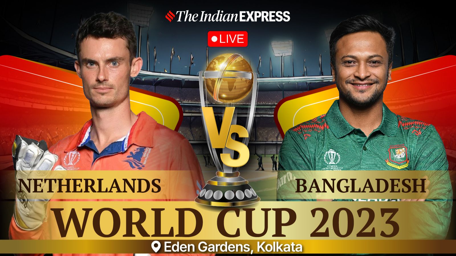 Netherlands Vs Bangladesh Live Score World Cup 2023 Tanzid Hasan Departs Ban Two Down 8990