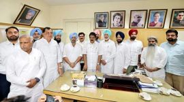 BJP SAD leaders with Congress