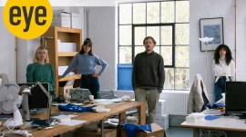 From left: Rosie Brown, Tamara Sampey-Jawad, Jacques Testard and Joely Day in FitzcarraldoÕs one-room office in London on Oct. 12, 2022. (Kalpesh Lathigra/The New York Times) KALPESH LATHIGRA