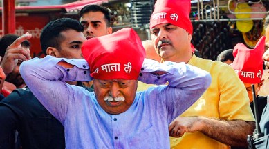Mohan Bhagwat in J&K, Hinduism, RSS chief on Hinduism, Sanatan Dharma, Bhagwat address workers at sports stadium in Kathua, RSS workers, Jammu and Kashmir news, indian express news