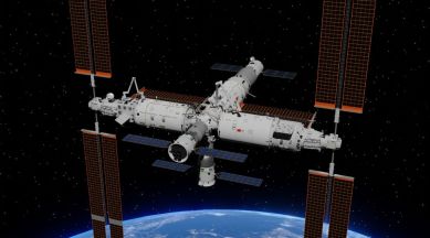 Rendering of Tiangong, the Chinese space station
