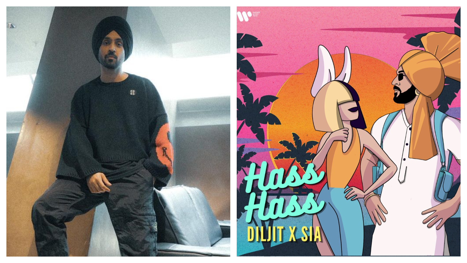 Sia and Dilijit Dosanjh have teamed up for Hass Hass giving punjabi mu