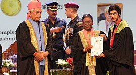 President Droupadi Murmu, university of kashmir convovation, Himalayan ecosystem, indian express