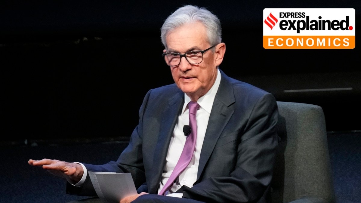 Federal Reserve Chairman Jerome Powell speaks at a meeting of the Economic Club of New York, Oct. 19, 2023, in New York.