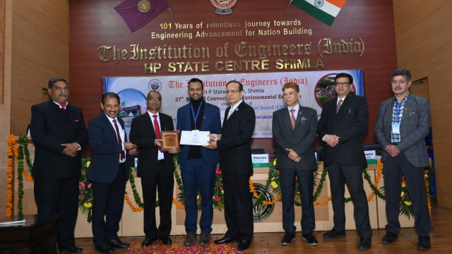 IEI Young Engineers Award includes a plaque and certificate