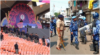 Gujarat on high alert, India Pakistan match, ICC World Cup 2023, IND pak match timing, India pak match venue, NARENDRA MODI STADIUM, India pak match security arrangements, india pak match tickets, indian express news