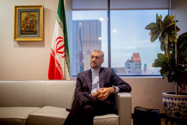 Iran’s foreign minister, Hossein Amir Abdollahian, at the Iranian Consulate in Manhattan, on Oct. 27, 2023. Abdollahian said that his government does not want the war to spread. (Kirsten Luce/The New York Times)