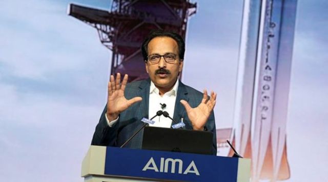 ISRO Chairman S. Somnath addresses at a session on ‘Commanding New Heights: India’s Space Odyssey’ during the 50th National Management Convention of All India Management Association (AIMA), in New Delhi, Wednesday, Sept. 27, 2023.