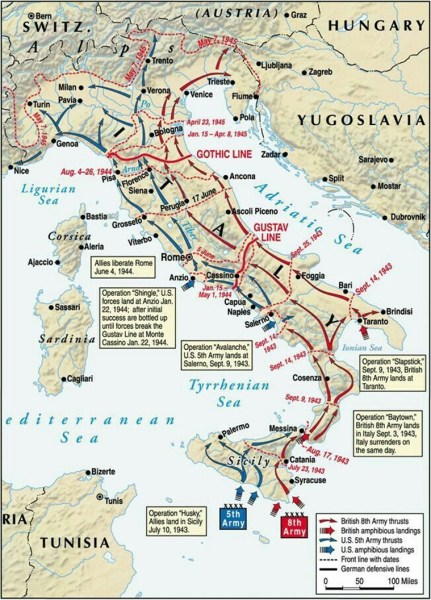 Italian Campaign Map