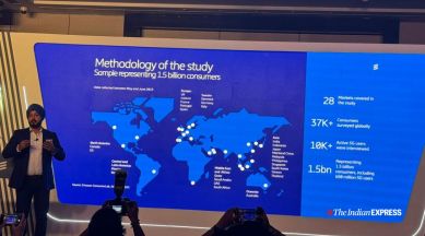 Jasmeet Singh Sethi, Head of Ericsson ConsumerLab, giving a powerpoint presentation