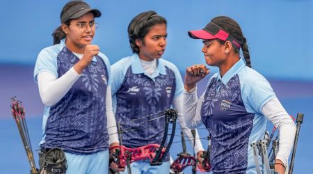 Jyothi Surekha Vennam, Aditi Gopichand and Parneet Kaur